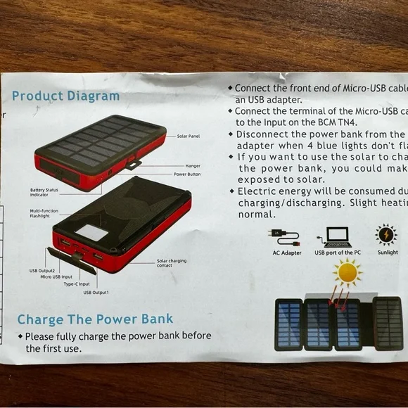 Solar Power Bank Charger - Picture 4 of 5